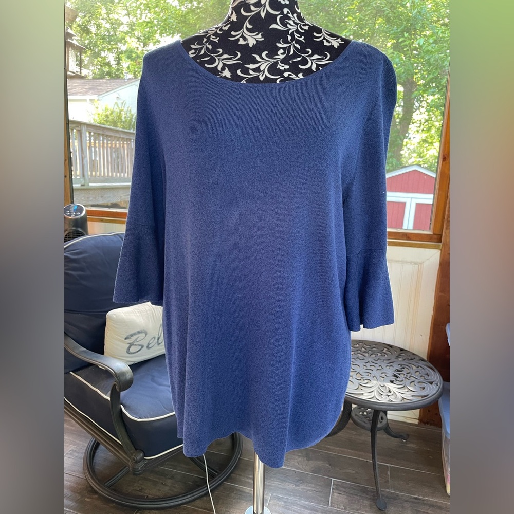 Talbots Royal Blue Knit Top
